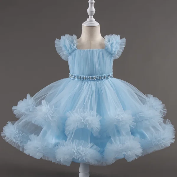 Fluffy Mesh Party Dress