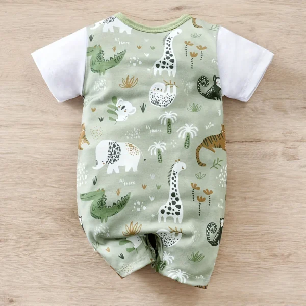 Zoo Animal Faux Two-Piece Bodysuit