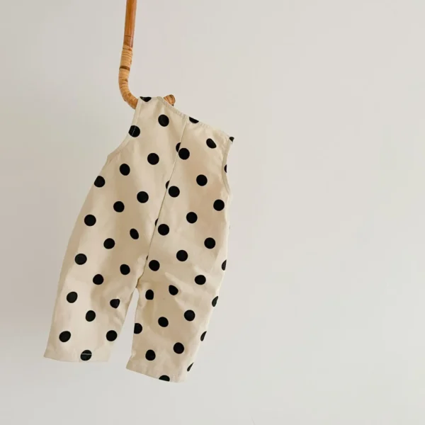 Polka Dot Sleeveless Romper