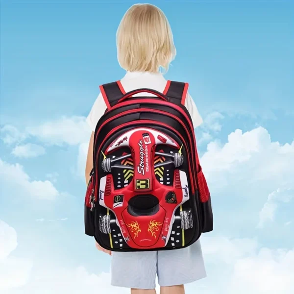 3D Car Kindergarten Backpack