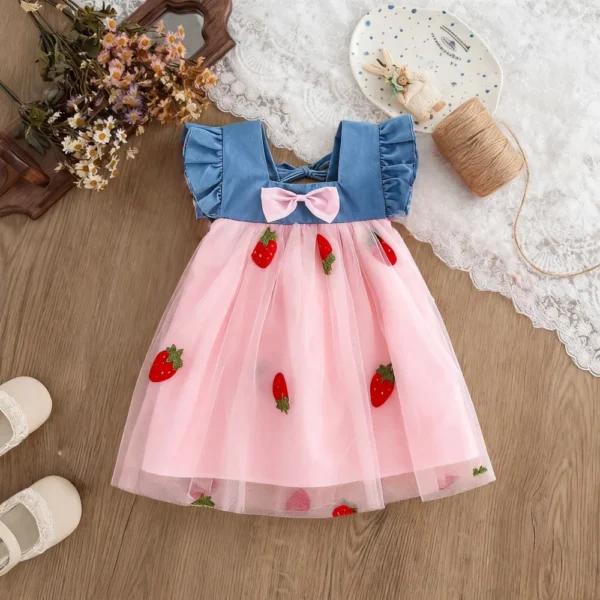Cherry Mesh Summer Dress