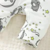 Elephant Embroidered Romper & Hat Set