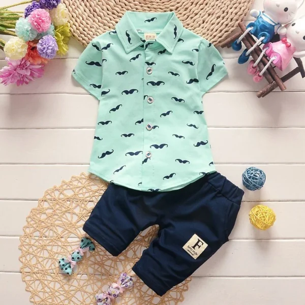 Printed Shirt & Shorts Set
