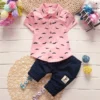 Printed Shirt & Shorts Set