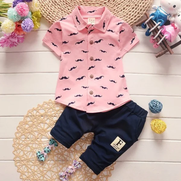 Printed Shirt & Shorts Set