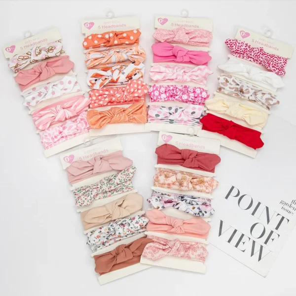 Bunny Ear Headbands (5 Pack)