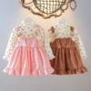Bear Corduroy Pinafore Dress
