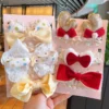 Flower Bow Headband Set (3 Pack)