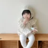 Floral Muslin Romper & Bonnet