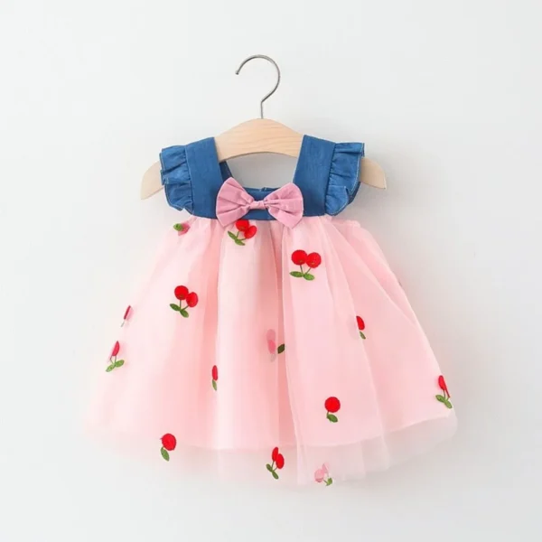Cherry Mesh Summer Dress