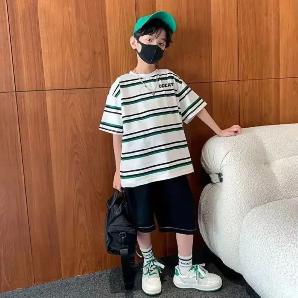 Sa0e02a76bcc14484bc87b9f81a4a48beN.webp Striped Cartoon Summer Set