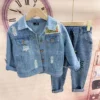 Denim Jacket 3-Piece Set