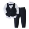 Striped Vest Formal Set
