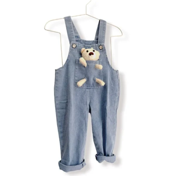 Relaxed Denim Overalls