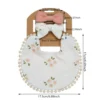 Flower Bib & Headband 3-Piece Set