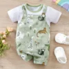 Zoo Animal Faux Two-Piece Bodysuit