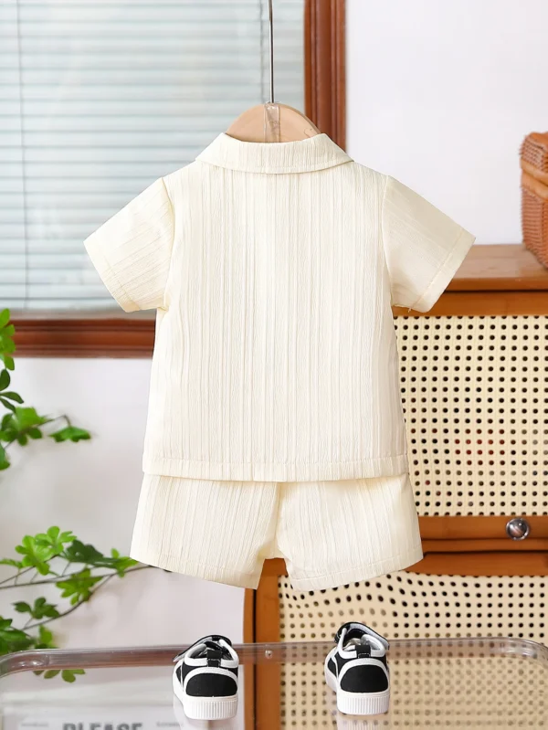 Ribbed Shirt & Shorts Set