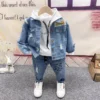 Denim Jacket 3-Piece Set